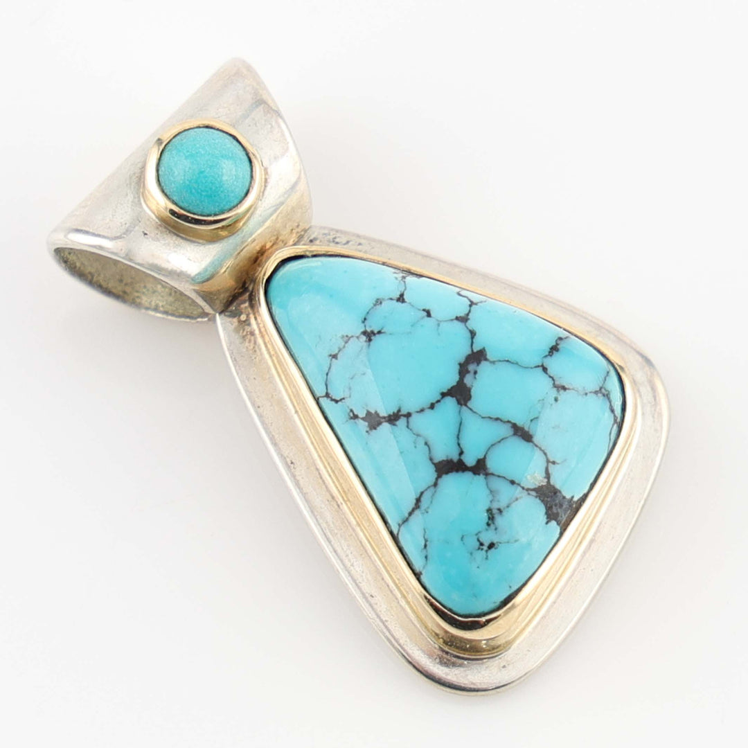 Turquoise and Gold Pendant