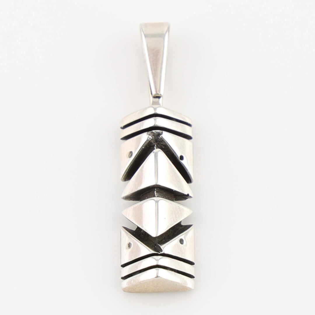 Stacked Silver Pendant