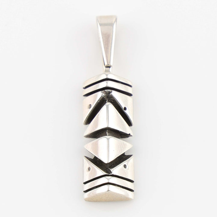 Stacked Silver Pendant