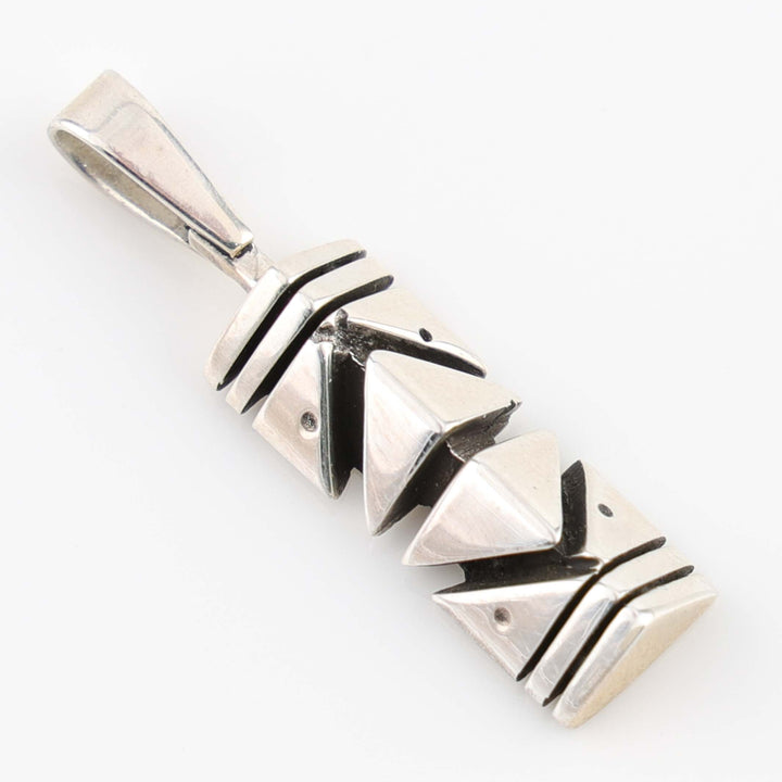 Stacked Silver Pendant