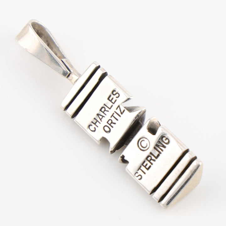 Stacked Silver Pendant