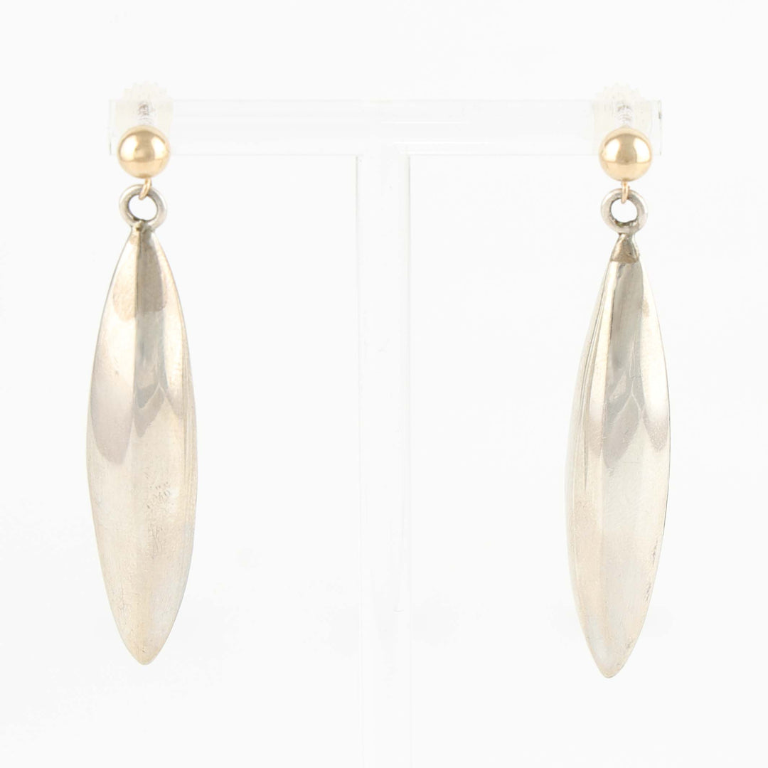 Gold and Silver Bead Earrings