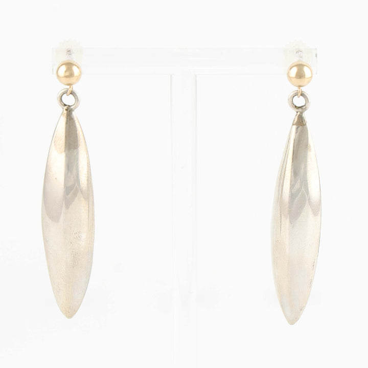Gold and Silver Bead Earrings