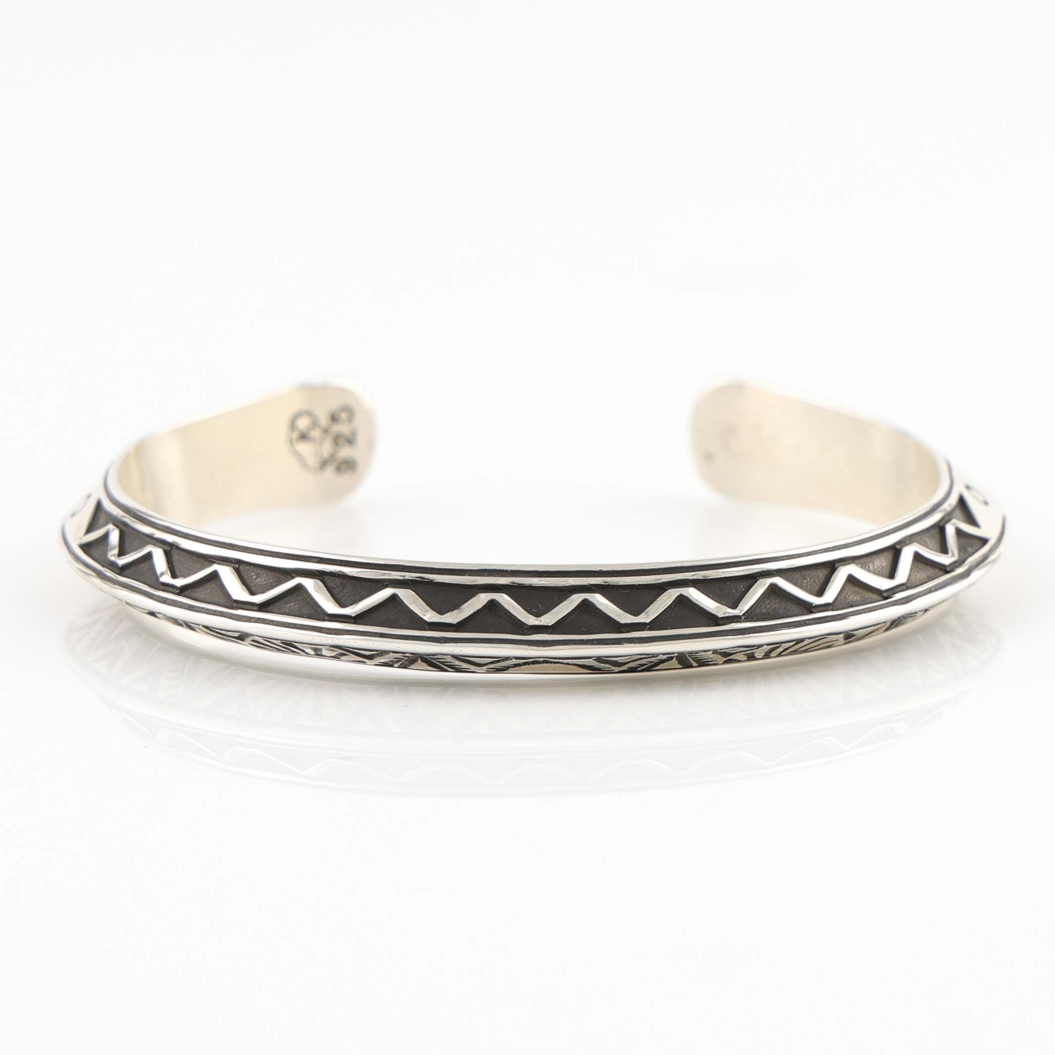 Stamped Silver Cuff – Garland's