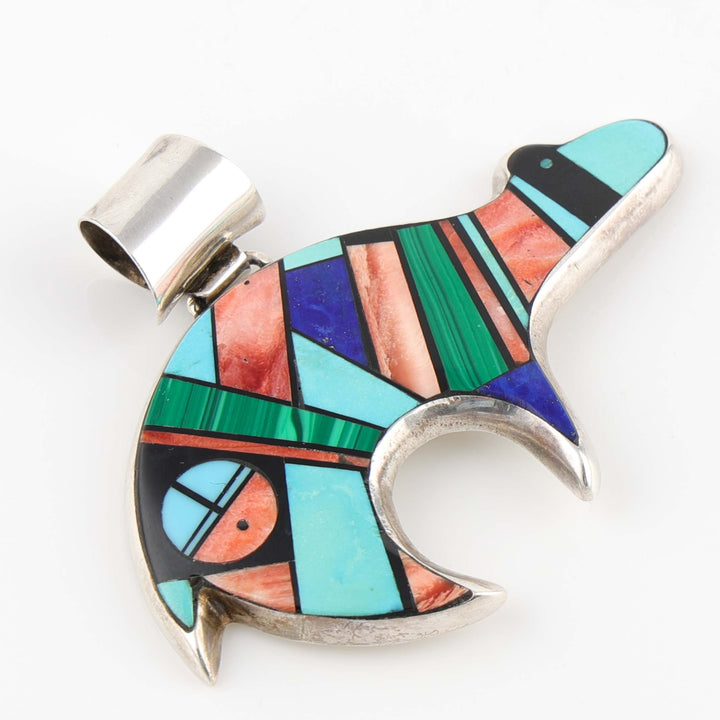 Inlay Bear Pendant