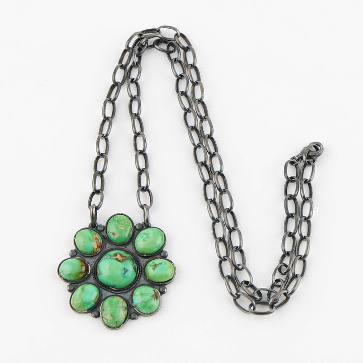 1980s Turquoise Pendant on Chain