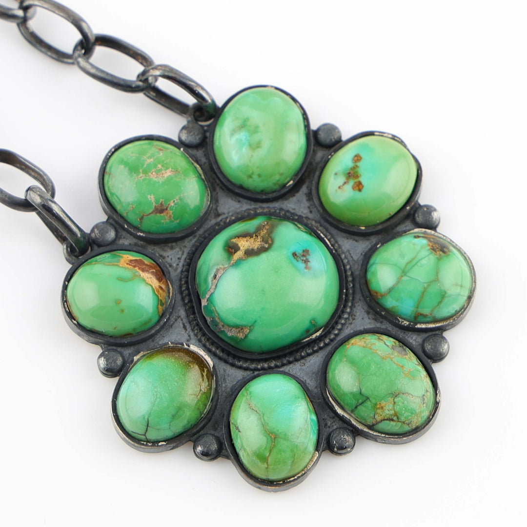1980s Turquoise Pendant on Chain