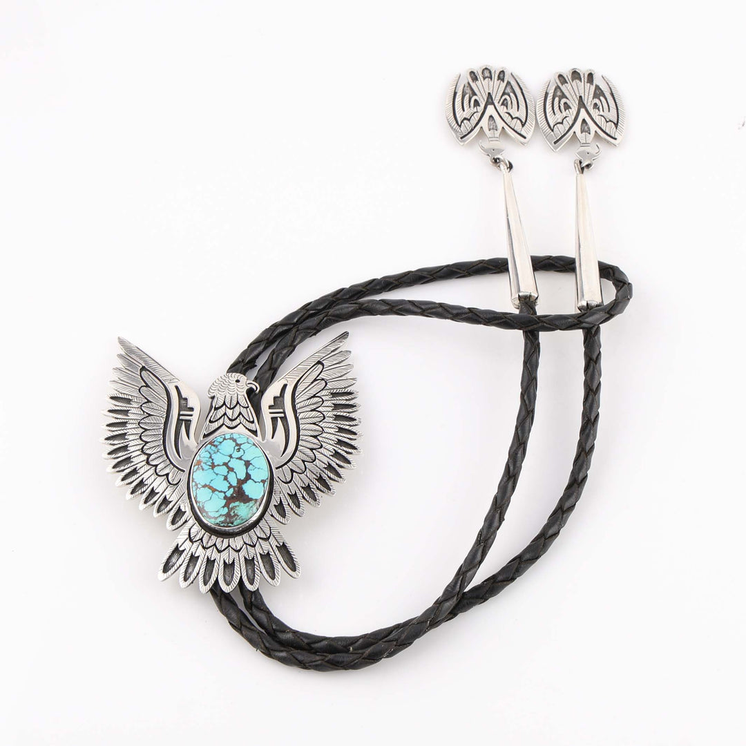 Turquoise Eagle Bola Tie