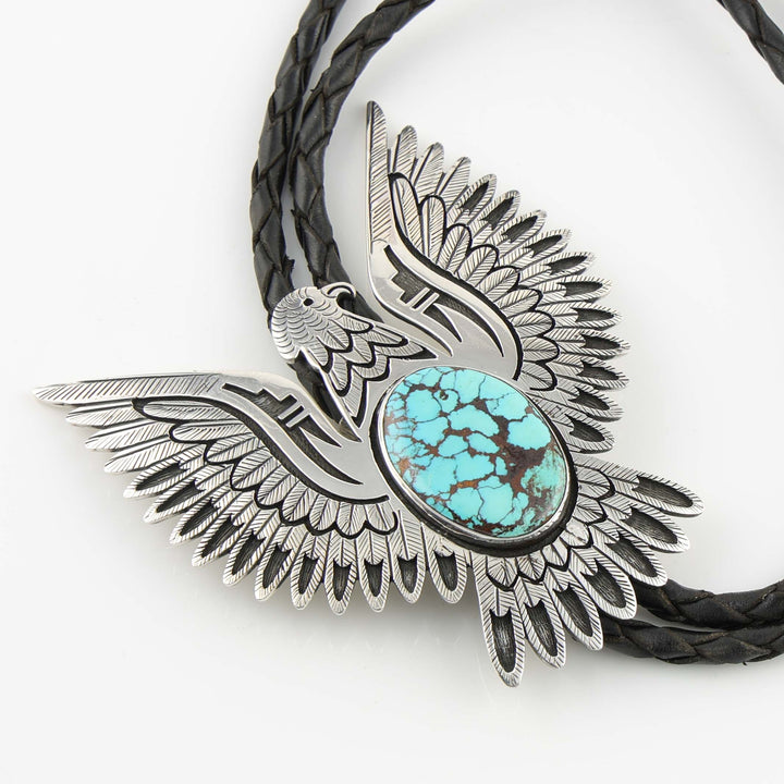 Turquoise Eagle Bola Tie