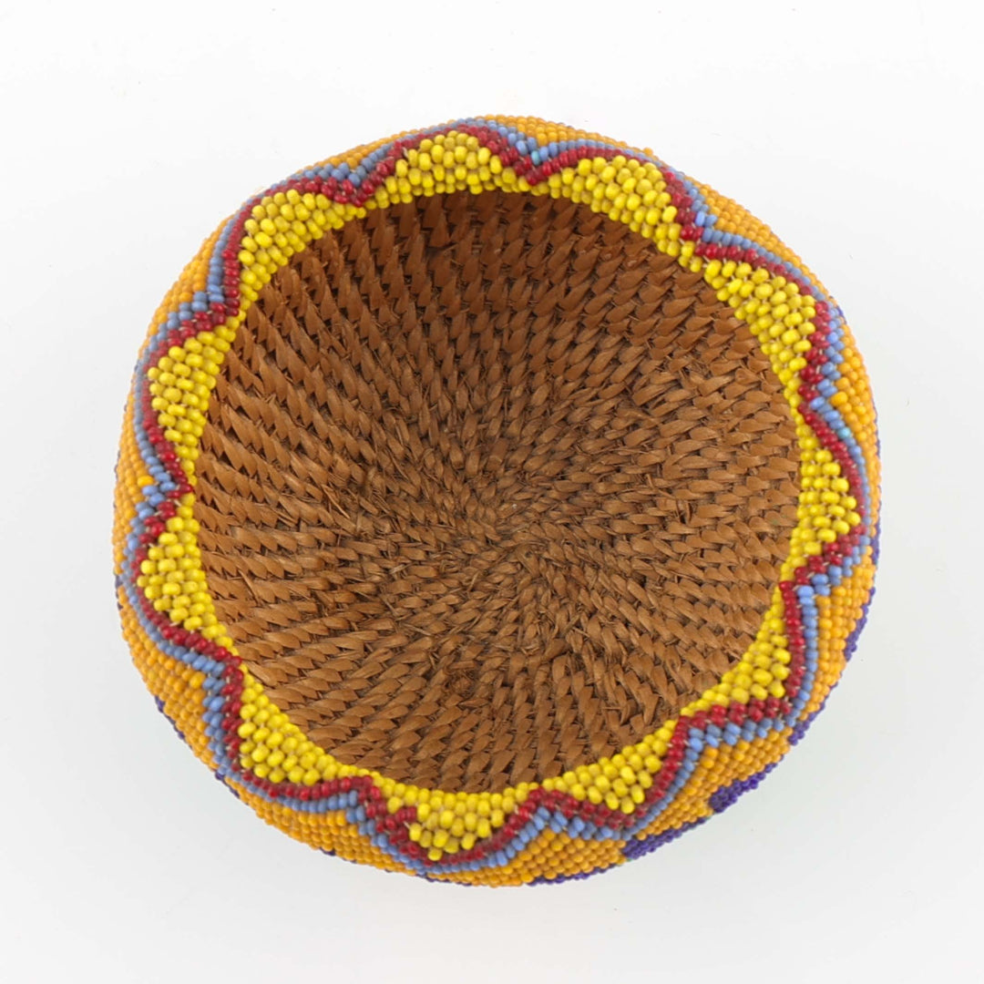 1930s Beaded Paiute Basket