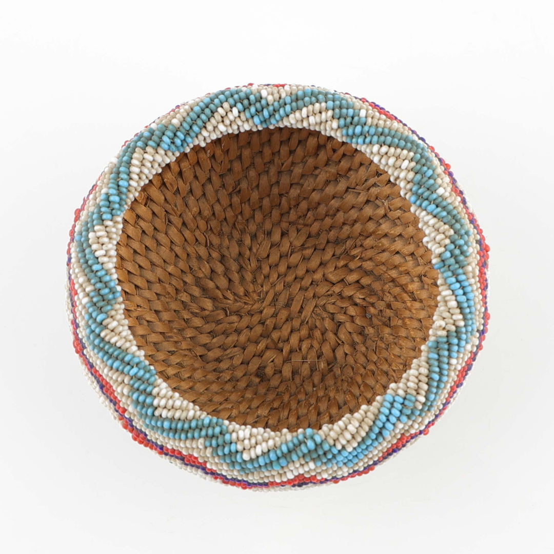1930s Beaded Paiute Basket