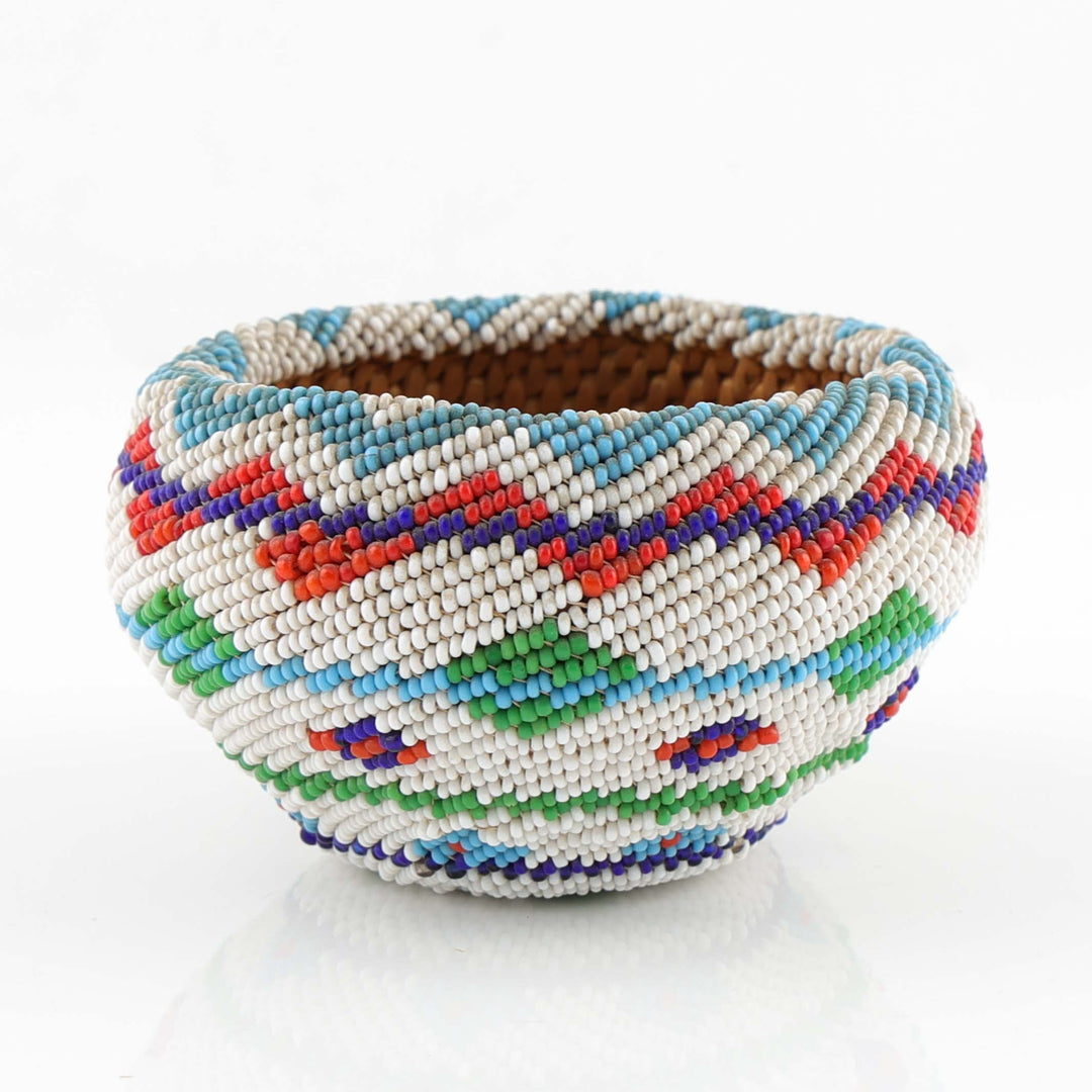 1930s Beaded Paiute Basket