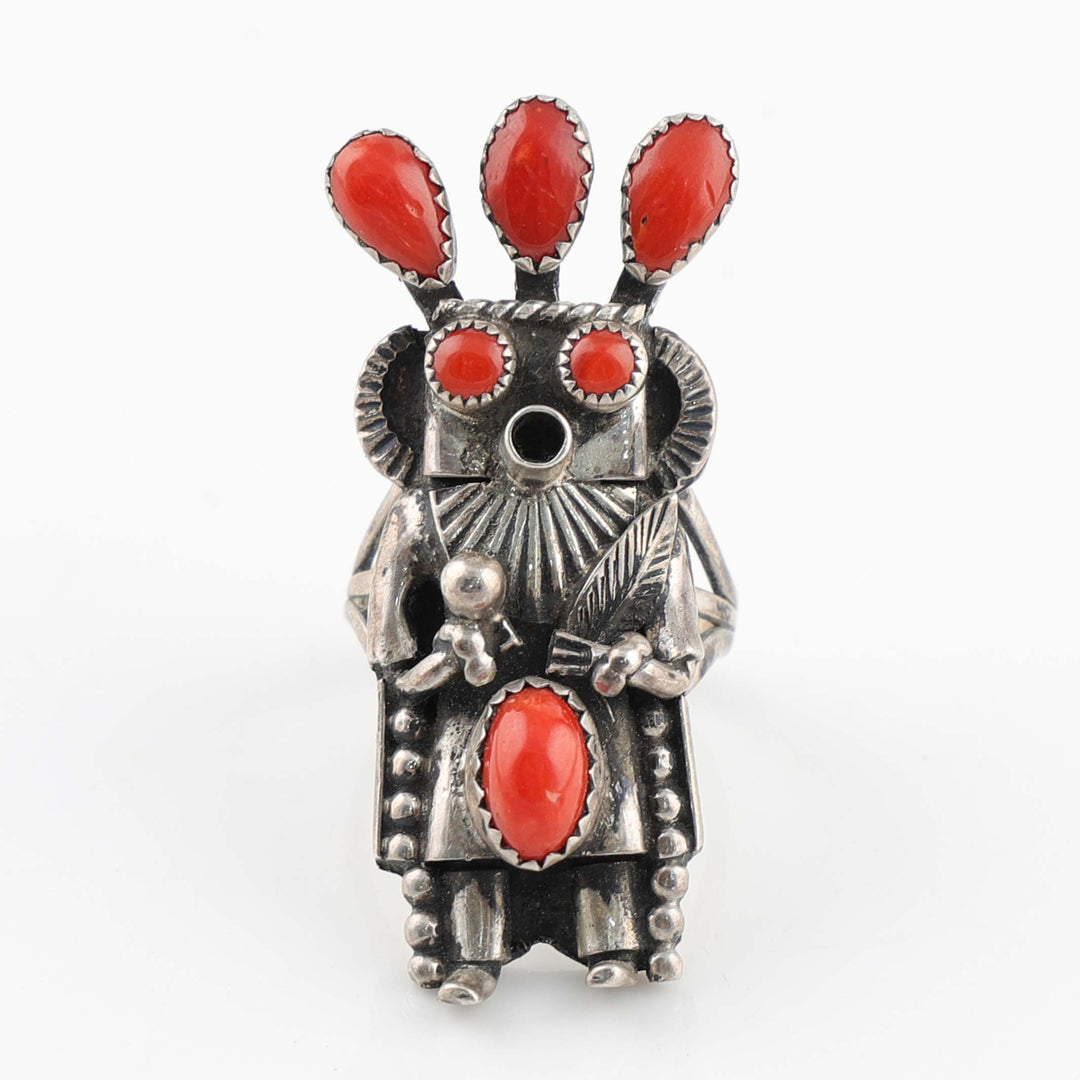 1970s Coral Yei Ring