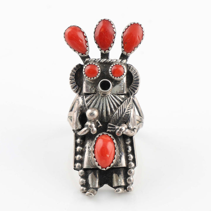 1970s Coral Yei Ring
