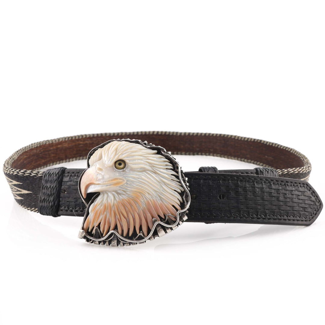 Carved Eagle Buckle with Belt