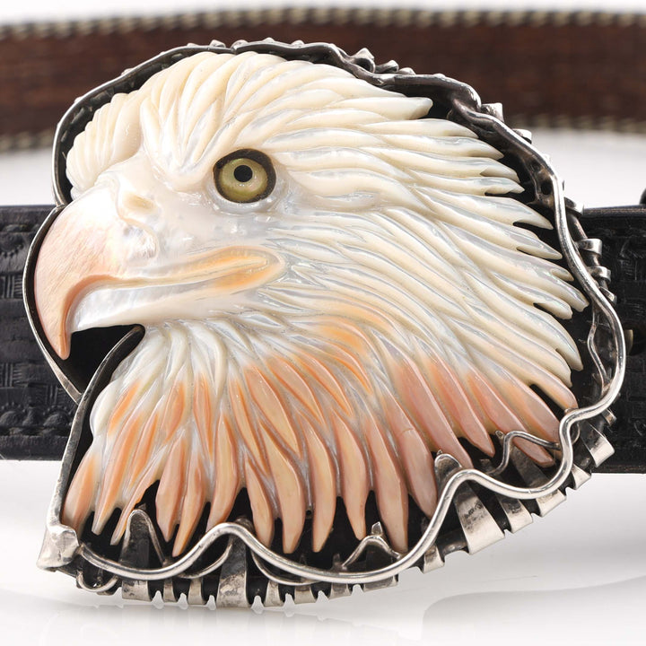 Carved Eagle Buckle with Belt