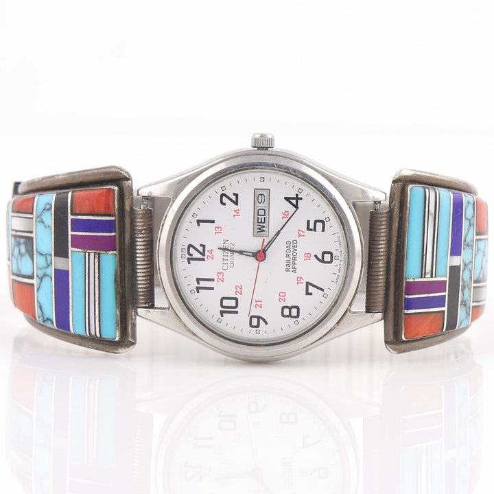 1990s Inlaid Navajo Watch