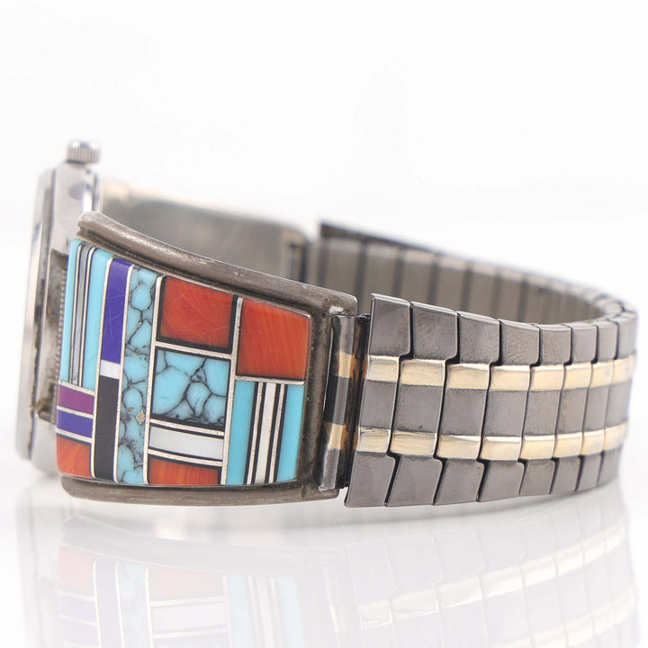 1990s Inlaid Navajo Watch