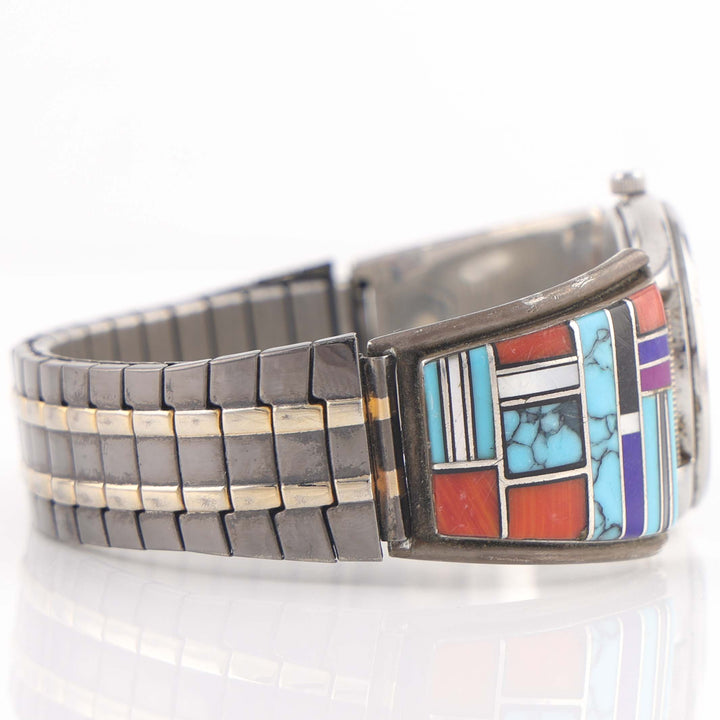1990s Inlaid Navajo Watch