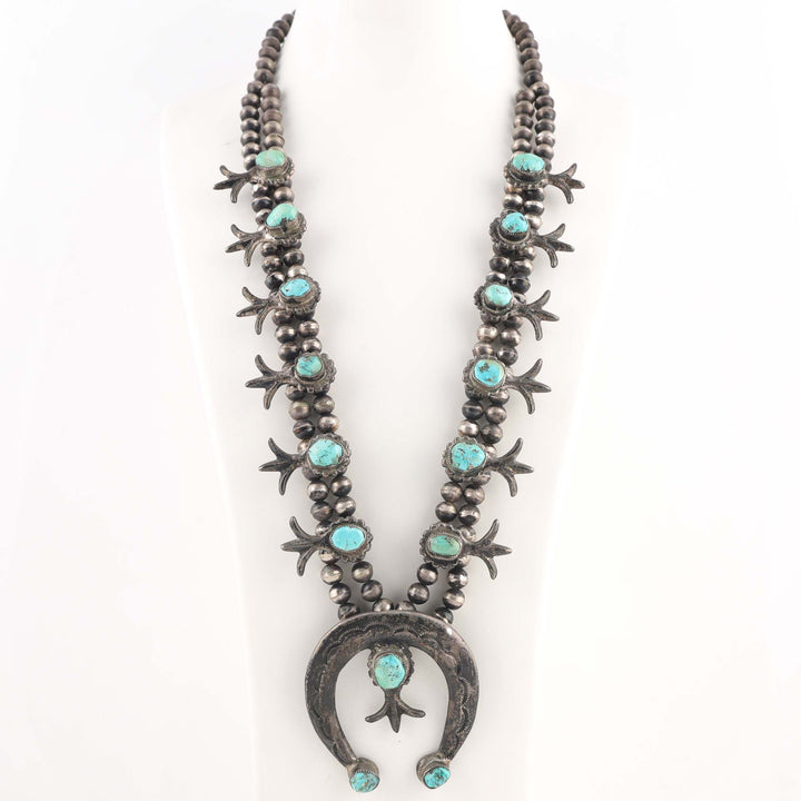 1950s Turquoise Squash Blossom