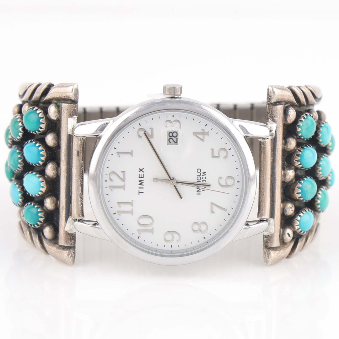 1980s Turquoise Cluster Watch