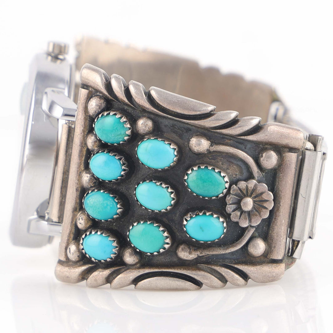 1980s Turquoise Cluster Watch