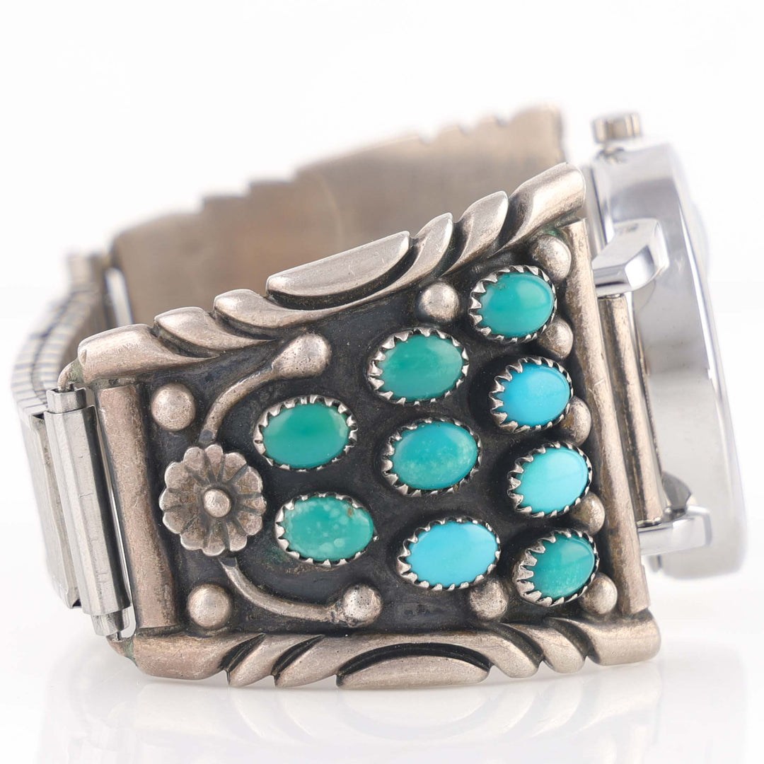 1980s Turquoise Cluster Watch