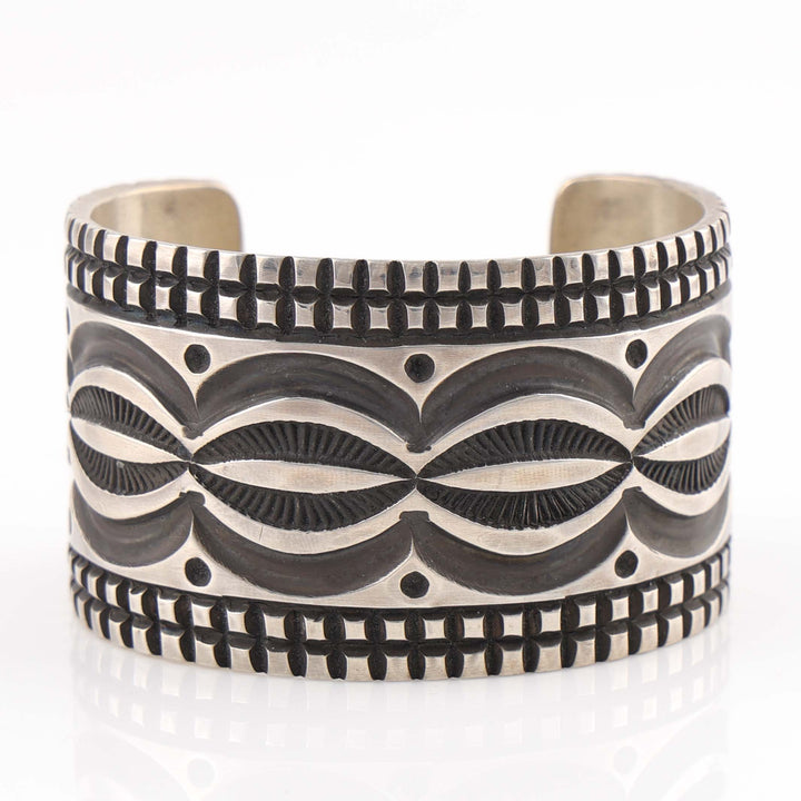 Navajo Stamped Silver Cuff