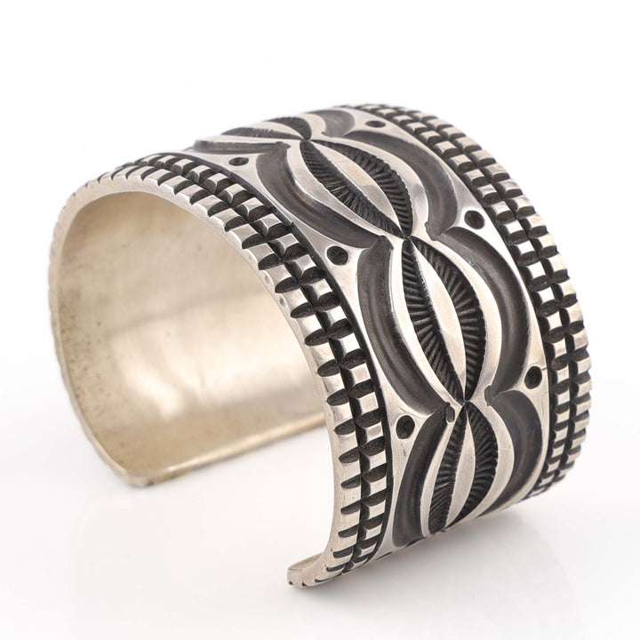 Navajo Stamped Silver Cuff
