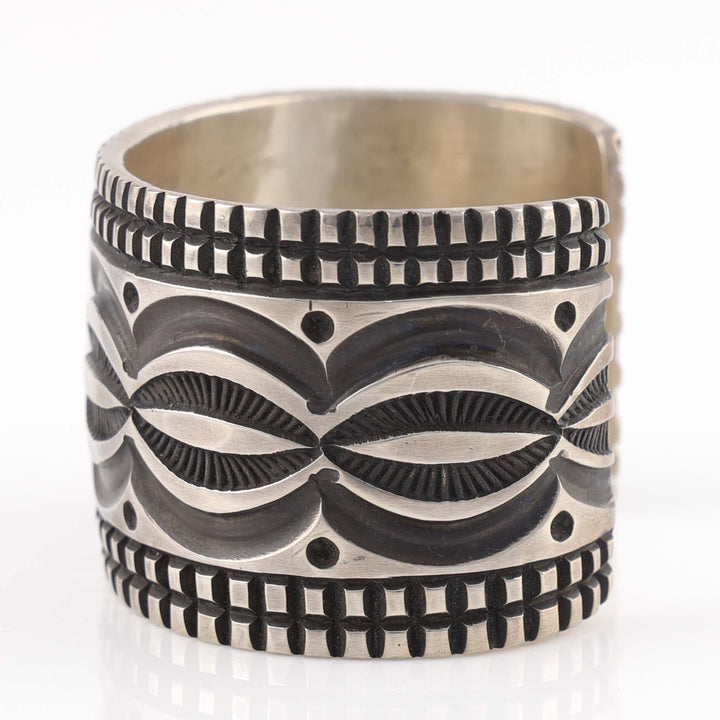 Navajo Stamped Silver Cuff