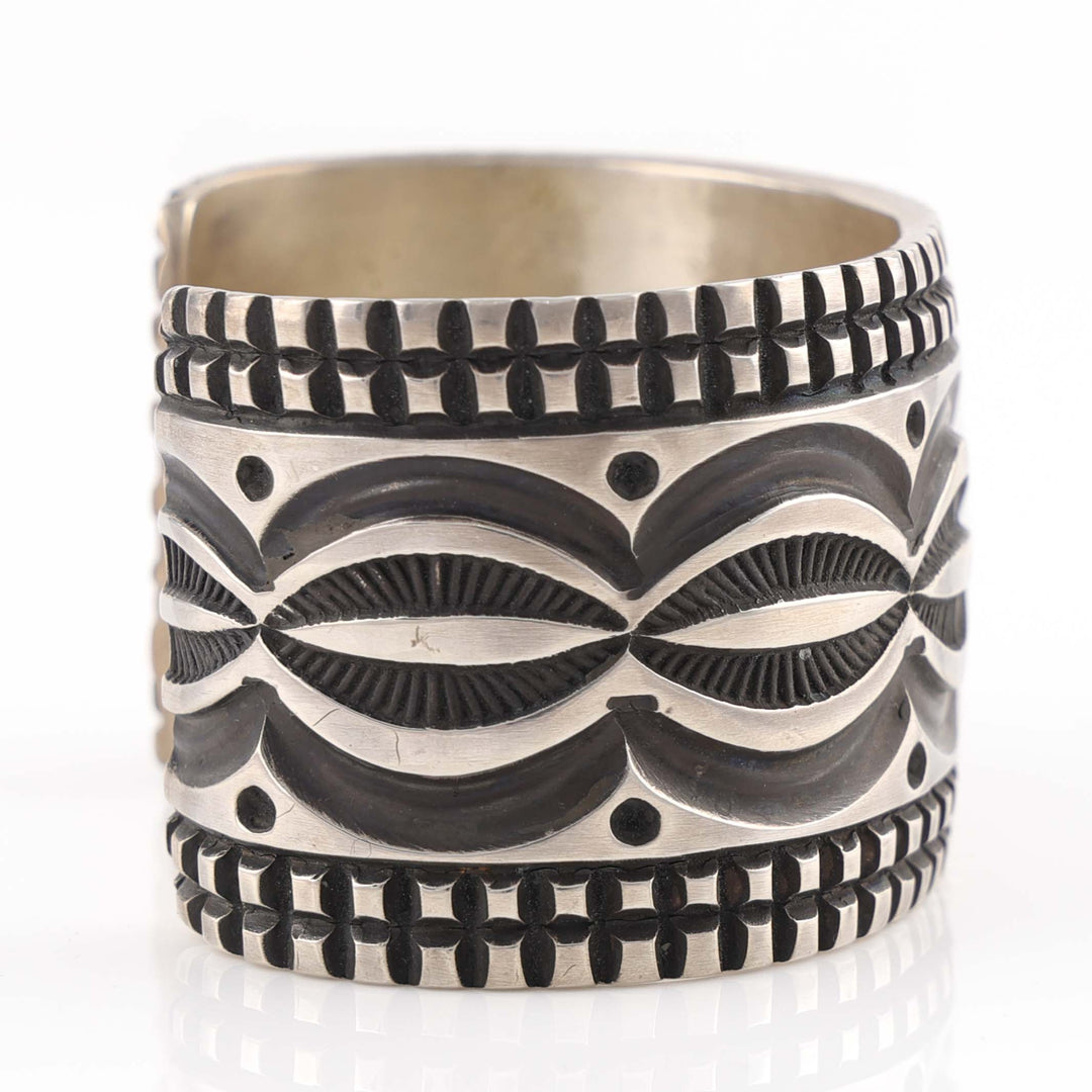 Navajo Stamped Silver Cuff