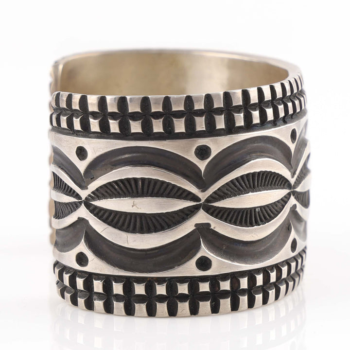 Navajo Stamped Silver Cuff