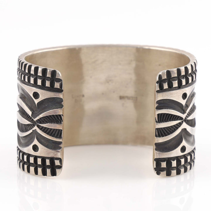 Navajo Stamped Silver Cuff
