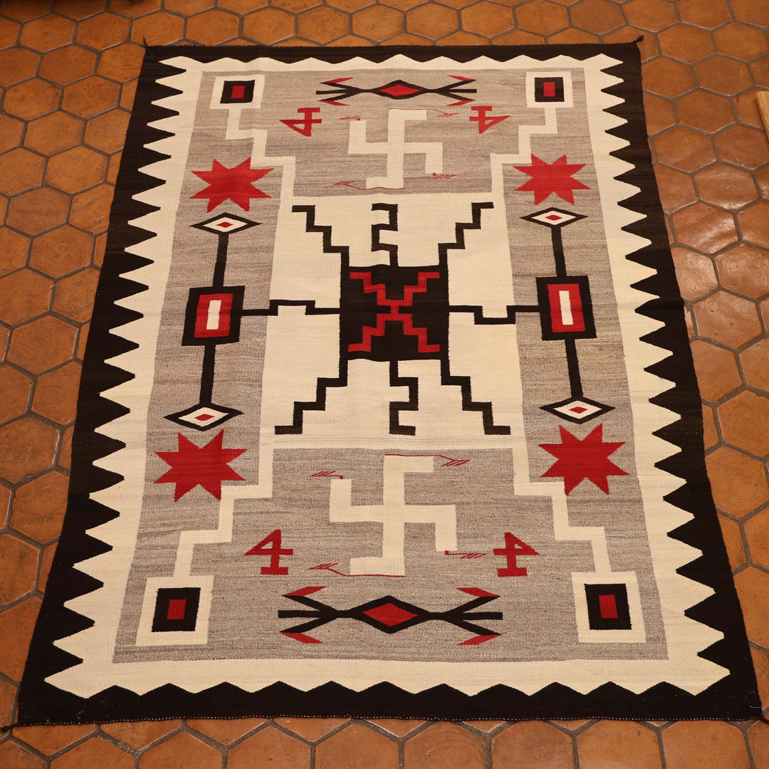 1920s Navajo Storm Pattern Weaving