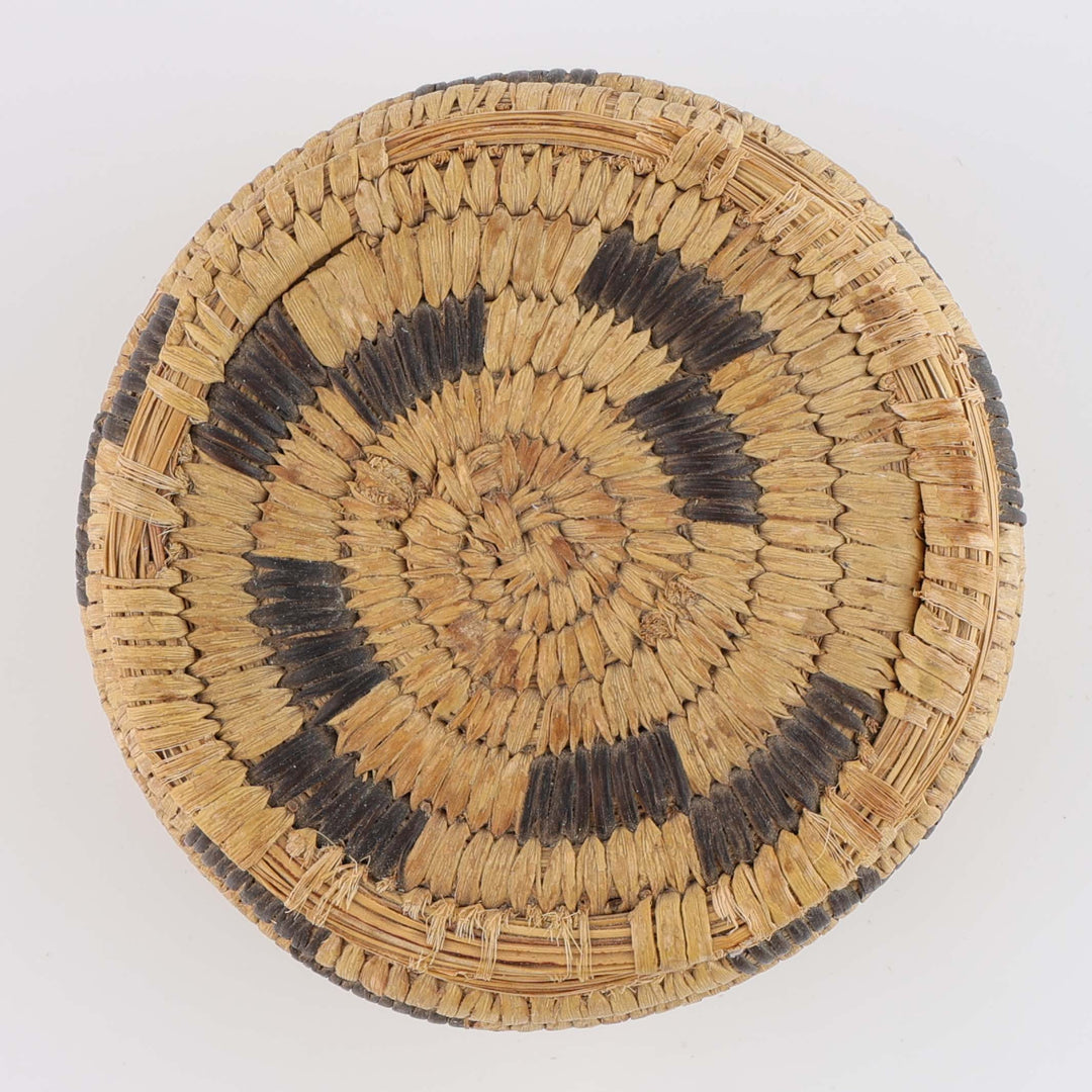 1950s Tohono O’Odham Lidded Basket