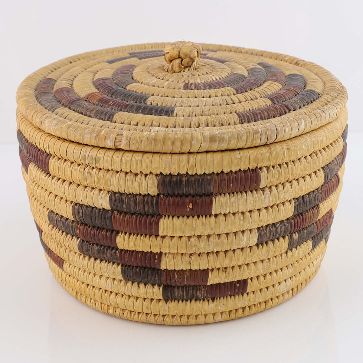 1970s Tohono O’Odham Lidded Basket