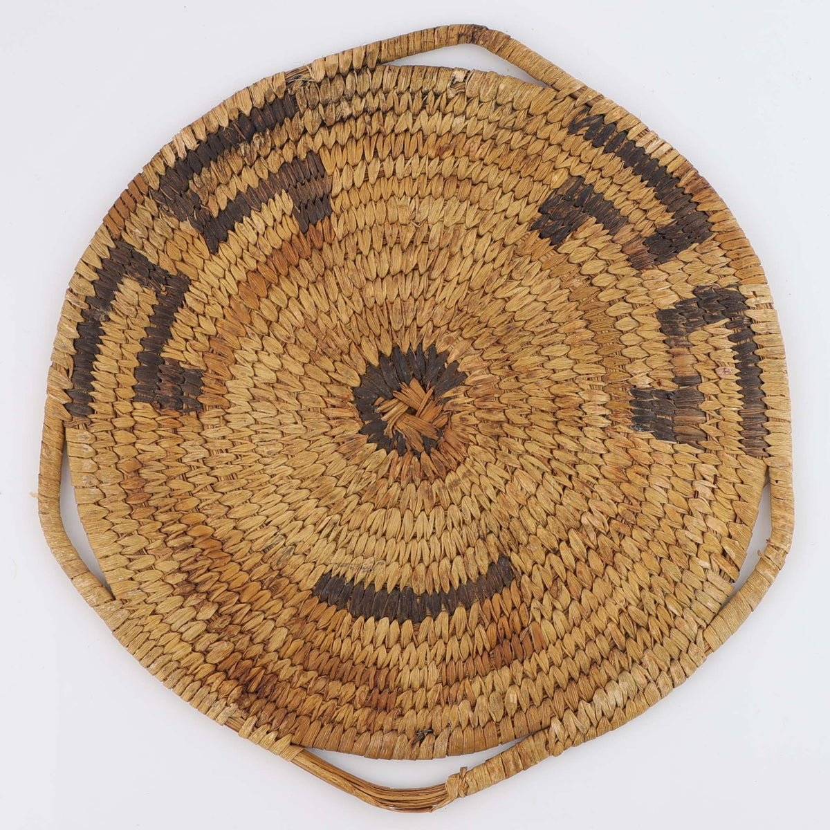 1940s Tohono O’odham Handled Basket Tray