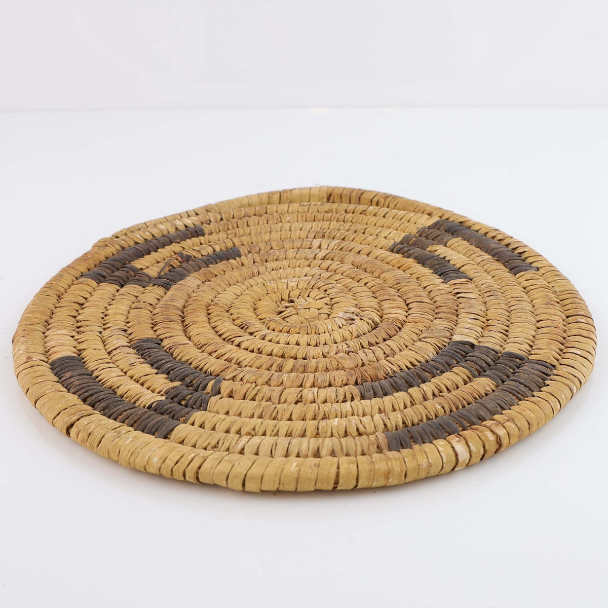 1940s Coiled Basket Wall Plaque