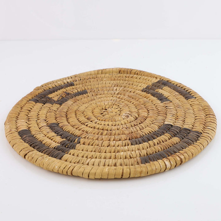 1940s Coiled Basket Wall Plaque