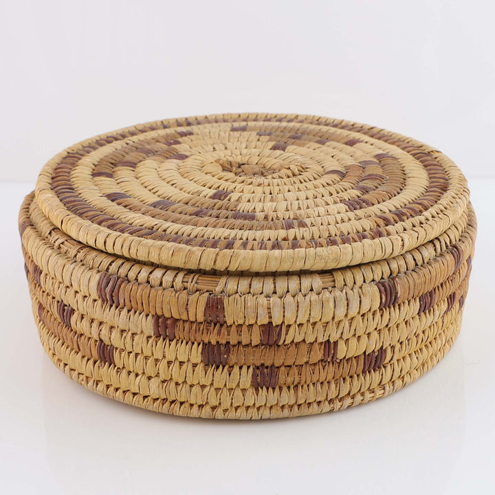 1950s Tohono O’Odham Lidded Basket