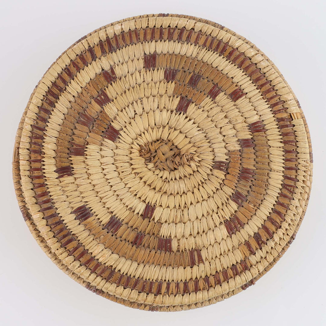 1950s Tohono O’Odham Lidded Basket