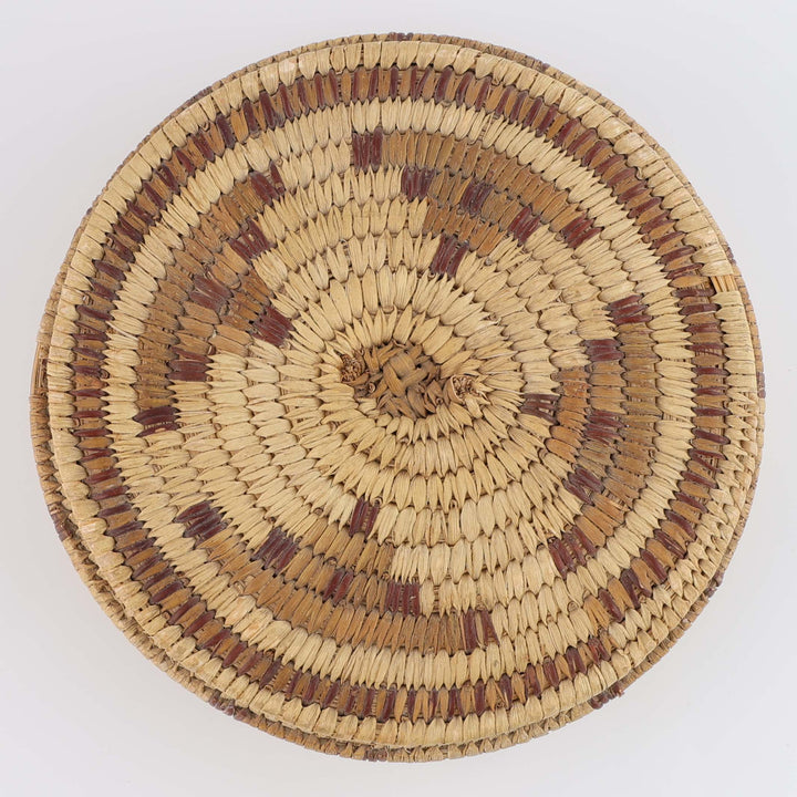 1950s Tohono O’Odham Lidded Basket