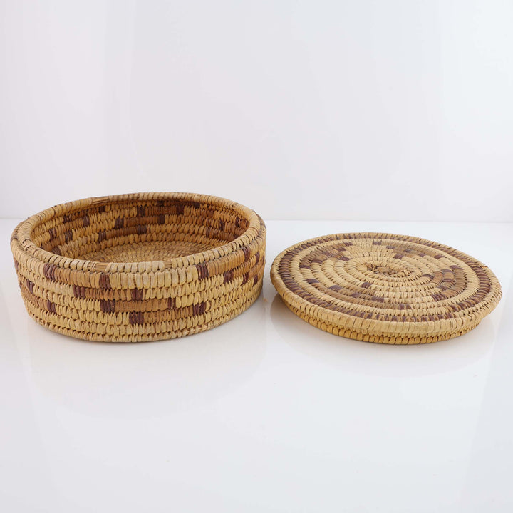 1950s Tohono O’Odham Lidded Basket