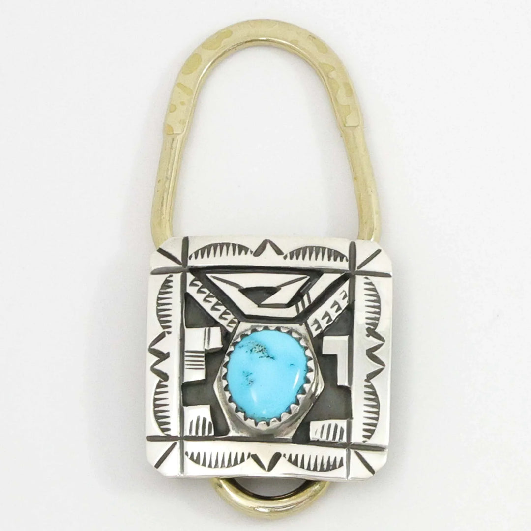 Sleeping Beauty Turquoise Key Ring