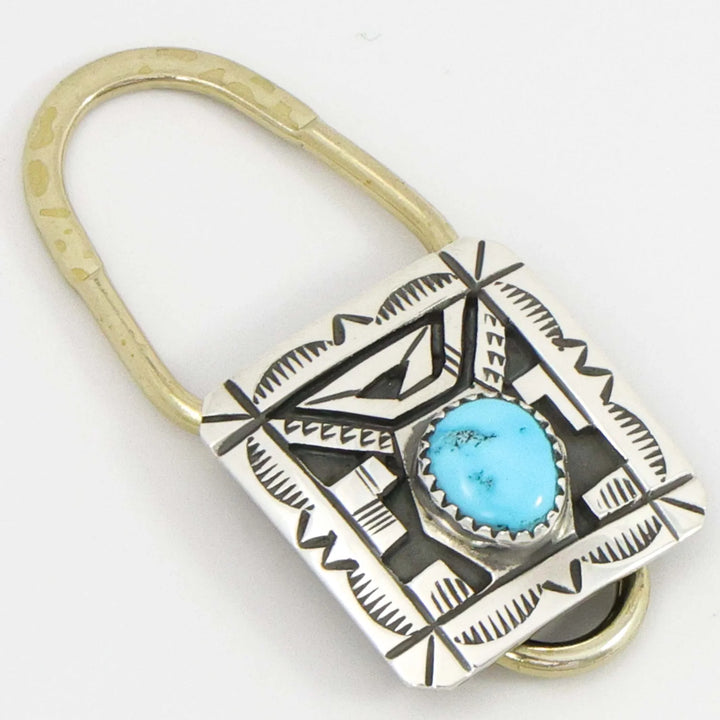 Sleeping Beauty Turquoise Key Ring