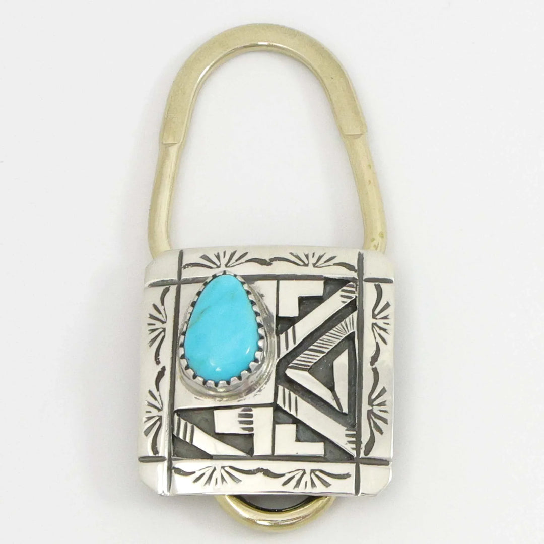 Sleeping Beauty Turquoise Key Ring