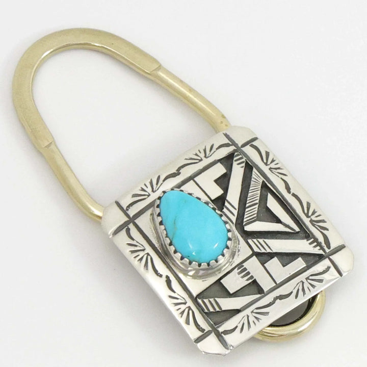 Sleeping Beauty Turquoise Key Ring
