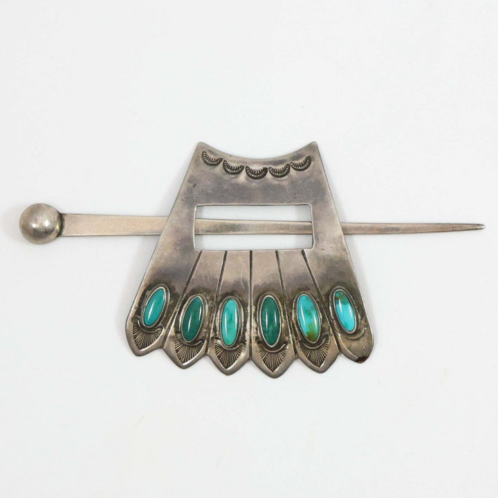 1940s Turquoise Hair Barrette