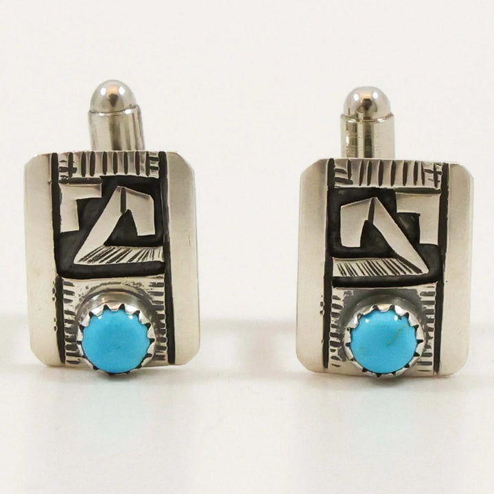 Sleeping Beauty Turquoise Cuff Links