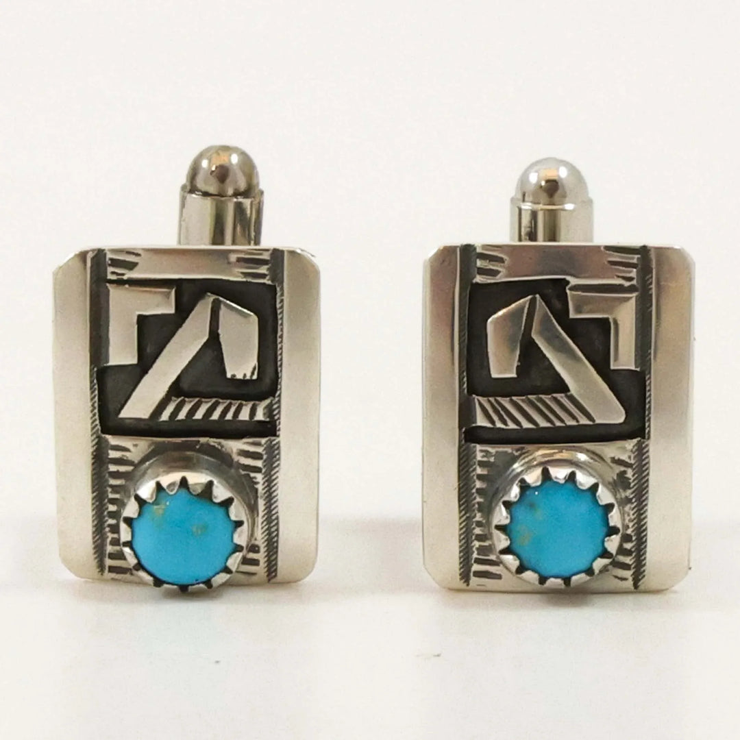 Sleeping Beauty Turquoise Cuff Links